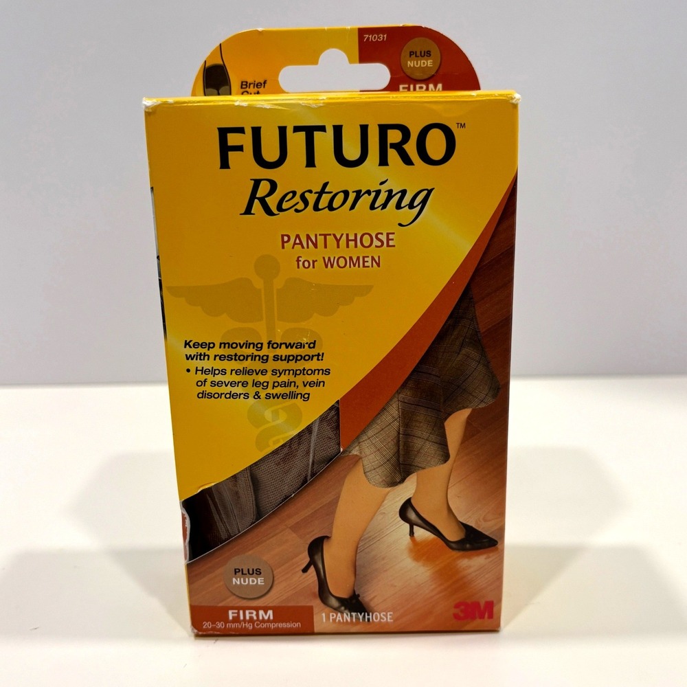 Futuro Restoring Pantyhose Women Firm Compression 20-30mmHg Plus Nude 71031 3M